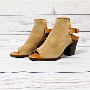 FRYE Dani Shield Mules, Beige, Size 10